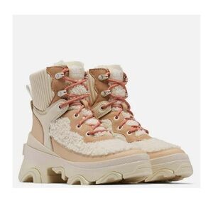 NIB Sorel Women's Brex Cozy Boot in Nova Sand & Sea Salt Size 7